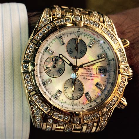 goldsmiths breitling service|gold diamond breitling watches.